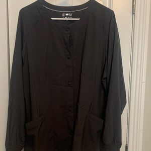WonderWink 123 scrub jacket - dark gray - XL